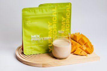 Низькокалорійний поживний коктейль Mix Protein slim Yummy Tropical PH-003 фото