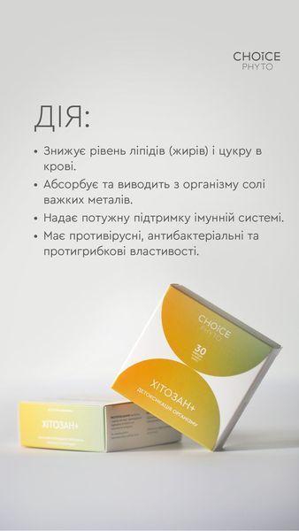 ДД Хітозан + - абсорбує й виводить з організму солі важких металів, радіонукліди 99100025101 фото